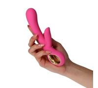 Vibratore vaginale morbido in silicone doppio dildo per clitoride fallo vibrante