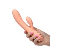 Vibratore vaginale rabbit doppio dildo fallo liscio vibrante stimola clitoride