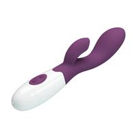 Vibratore Vaginale Rabbit per Donna Dildo Doppio Stimolatore Impermeabile Viola