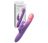 Vibratore vaginale rabbit riscaldato fallo vibrante doppio in silicone ricaricab
