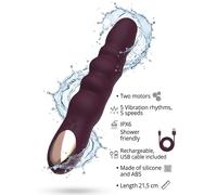 Dream Toys Essentials Ribbed Power Vibe Purple