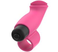 Vibratore Vaginale Stimolatore da Dito Clitoride PuntoG Ergonomico Silicone Rosa