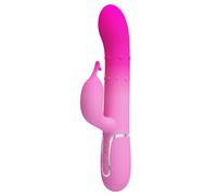 Vibratore Vaginale Stimolatore Doppio Rabbit Clitoride Punto G Silicone Morbido