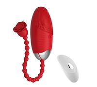 Vibratore Vibratore a uovo vibrante con dildo a 10 velocità Per vibratore G-Spot Giocattoli del sesso anale Telecomando wireless