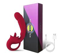 vibratore Vibratore Clitorideo Punto G Clitoride Realistico per Clitoride Per Donne con 10 Modalità di Vibrazione Leccate Ricaricabile