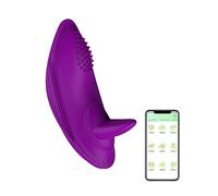 Vibratore Vibratore indossabile per leccare la lingua Per APP wireless per donne Mutandine remote Vibratore per vibratore Giocattoli sessuali per adulti