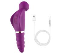 Vibratore Vibratore per bastone AV vibrante a doppia testa Forniture per adulti Giocattoli sessuali Bastone per massaggio vibrante per masturbazione femminile