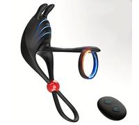 vibratore Vibratore per coppie con doppio motore Anello per pene Ritardo Eiaculazione Giocattolo sessuale per clitoride con telecomando Per Uomini