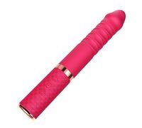 vibratore Vibratore telescopico per clitoride del punto G della masturbazione delle donne del giocattolo del sesso del vibratore telescopico del vibratore della macchina automatica (rosso, Cina)