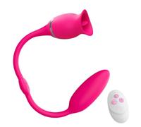 Vibratore Vibratore vibrante dell'uovo di amore della palla vaginale con il simulatore del punto G che lecca la lingua Giocattoli adulti del sesso Per Donne