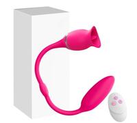 Vibratore Vibratore vibrante dell'uovo di amore della palla vaginale con il simulatore del punto G che lecca la lingua Giocattoli adulti del sesso Per Donne