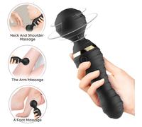 Vibratore Wand Armony Freedo - Silicone, 9 Modalità, Nero
