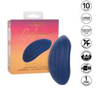 Vibratore Wand Calexotics Cashmere Velvet Curve - Silicone, Blu