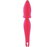 Vibratore wand doppio dildo vaginale vibrante massaggiatore in silicone morbido