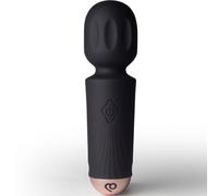 Vibratore Wand Mini Rocks-Off Tulipano - 16 Funzioni, Nero