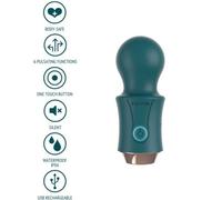 Vibratore Wand Xocoon Traveller - Ricaricabile, Verde