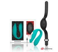 Vibratore Wearable Doppia Tecnologia Wearwatch - Acquamarina/Nero