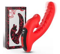 Vibratoreper Donna Clitoride 10 Licking e 10 Thrusting Lingua Vibrante Stimolatore Clitoride Femminile Silicone Vibratore Anale Vibratore Spinta Ricaricabile IPX6 Sexytoysys per Coppia Donna