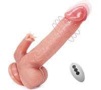 Vibratoreper Donna Dido Con Ventosa Realistico Vibratori Donna Pene Finto Fallo Reaistico Uomo Sex Toys Dido Vibrante Donne xxl Plug Anali 220mm USB-B119