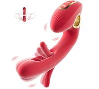 Vibratoreper Donna Dildo Realistico Sex Toys - 3 in 1 Vibratoreper Donna Realistico Sex Toy con 10 Vibrazioni e 7 Battiti d'ali, Vibratori Erotici Clitoride Anale E Stimolazione Del Punto G Giocattoli