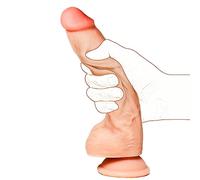 Vibratoreper Donna Professionale Dido Con Ventosa Realistico Vibratori Donna Pene Finto Fallo RealisticoUomo Sex Toys Dido Vibrante Donne xxl Anali Dildo Anale xxl Vibratore 198mm USB-B767