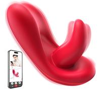 Vibratoreper Donna Professionale Flirtare Sexytoysys Donna, Usura Invisibile Vibratore Sex Toys con Lingua 10 Modalità, Stimolatore Clitoride Femminile Vibratori APP Telecomando, Vibratoriper Donne