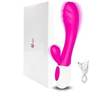 Vibratoreper Donna Professionale per Stimolazione Clitorideoe Punto G Giocattoli Vibratore per Donna Dildos Anale e Sextoysdonna in Silicone Vibratori Sessuali Vibranti 10 Vibrazioni (Rosa)