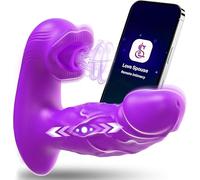 Vibratoreper Donna professionale Sex Toys, 3 in 1 succhia clitoride per donna,10×10 Modalità vibratore Sexytoysys Donna, Controllo tramite APP Sexy toys vibratoreper Dónnà clotoride