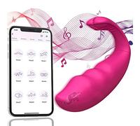 Vîbràtóreper Donna Púntó G Mini Vîbràtóre Vîbràtóri Clídórídè Dónnà Vîbràtóreper Dónnà Telecòmando Dîstanza App còn Intellîgente Bluetóóth per Smart Phone iOS e Android,10 Modalità