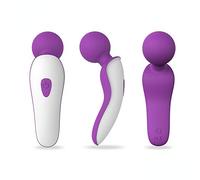 Vibratori G-Spot,Il mini bastone da massaggio è ergonomico con 9 frequenze di stimolazione ed è adatto per il massaggio del corpo e la stimolazione della masturbazione del seno del clitoride.