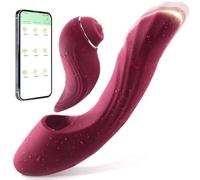 Vibratori G-Spot Succhia Clitoride, Giocattoli Sessuali per Donne Dildo Vibratore Funzione Spinta, Set di Vibratori per Coppie Giocattoli Sessuali Punto G Rabbit Vibratori Vibrazione per Donne con App