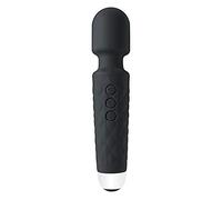 Vibratori G-Spot, Vibratori per coppia Mini bastone da massaggio lunghezza 20 cm con 20 giochi di regolazione del sesso a frequenza e 10 velocità e puntelli per masturbazione,Black