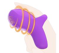 Vibratori per Dita G Spot Giocattoli Sessuali Impermeabili, USB Ricaricabile Finger Sleeve Gloves Donna Uomo con 9 Modalità di Vibrazione per L'orgasmo per Le Donne