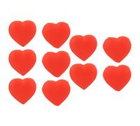 Vibrazione della Racchetta da Tennis Damener a Forma di Cuore Assorbitore di Urti Silicone 10 Pezzi Premium Durevole durevoli smorzatori da Tennis Leggeri per Gli Appassionati di (Rosso)