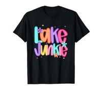 Vibrazioni colorate di avventure estive di Lake Junkie Maglietta
