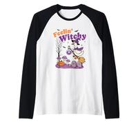 Vibrazioni di Halloween di Feelin' Witchy Goose Maglia con Maniche Raglan