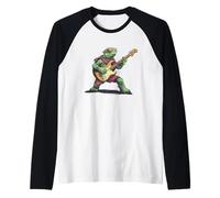 Vibrazioni elettriche da una stella scioccata dalle conchiglie per gli amanti delle tartarughe Maglia con Maniche Raglan