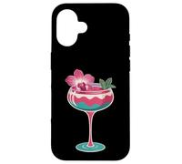 Vibrazioni estive estetiche per cocktail tropicali Custodia per iPhone 16