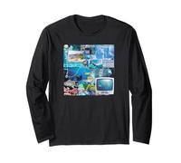 Vibrazioni Frutiger Aero Retro Maglia a Manica
