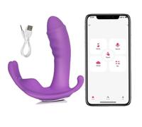 Vibrazioni, giocattoli erotici, telecomando, app Bluetooth, vibrazioni regolabili, indossabile, controllo tramite app a distanza, telecomando wireless