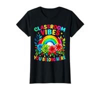 Vibrazioni Positive in Classe - Arte di Benvenuto Arcobaleno colorato Maglietta