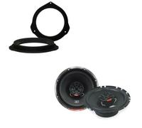 Vibrazioni SLICK6 6.5" 17cm Coassiale Audio Per Portiera Dell'auto MDF