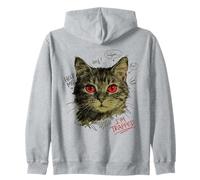 Vibrazioni Street Style con Gatti intrappolati Felpa con Cappuccio