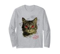 Vibrazioni Street Style con Gatti intrappolati Maglia a Manica