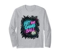 Vibrazioni Tropicali di Baseball Hit The Dang Ball Maglia a Manica