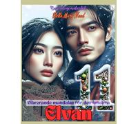 Vibrerande mandalas för den intuitiva Elvan Numerologi målarbok: psykisk meditation