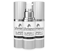 Vibriance Super C Siero for Mature Skin, Made in USA, All-In-One Formula Hydrates, Firms, Lifts, Smooths, Targets Age Spots, Wrinkles, Vitamin C Serum; 1 fl oz - Confezione da 3
