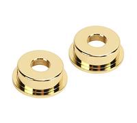 Vibrivio 2PCS TL chitarra elettrica Jack Cover, piastra elettrosocket rotonda in metallo con viti di montaggio, argento, chitarra elettrica accories, design