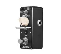 Vibrivio AROMA Pedale Loop per Chitarra Elettrica, Pedale Effetti Looper 24bit/44.1kHz, Indicatore LED Dual Color, Regolazione del volume, Pulsante Salva Registrazione, Buffer Bypass
