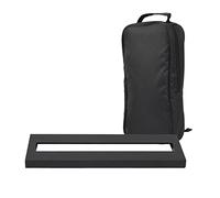 Vibrivio DB-1 Mini pedaliera per chitarra in lega di alluminio con borsa per il trasporto, pedaliera portatile in metallo per effetti a pedale, nero, include nastri e accories